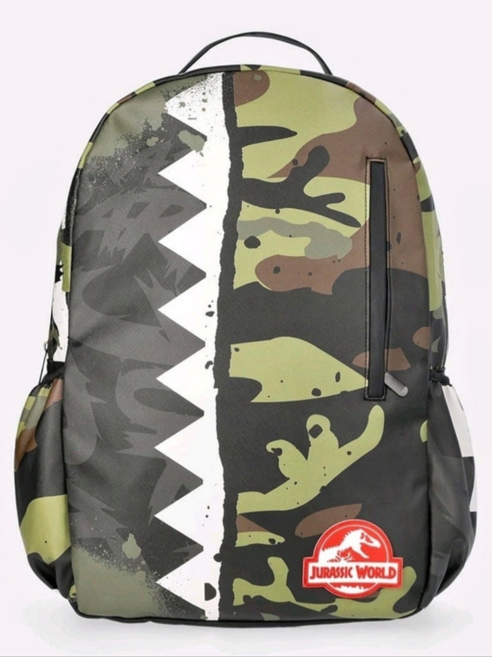Jurassic World 17-inch Backpack Camo Backpack in Green & Black NWT
